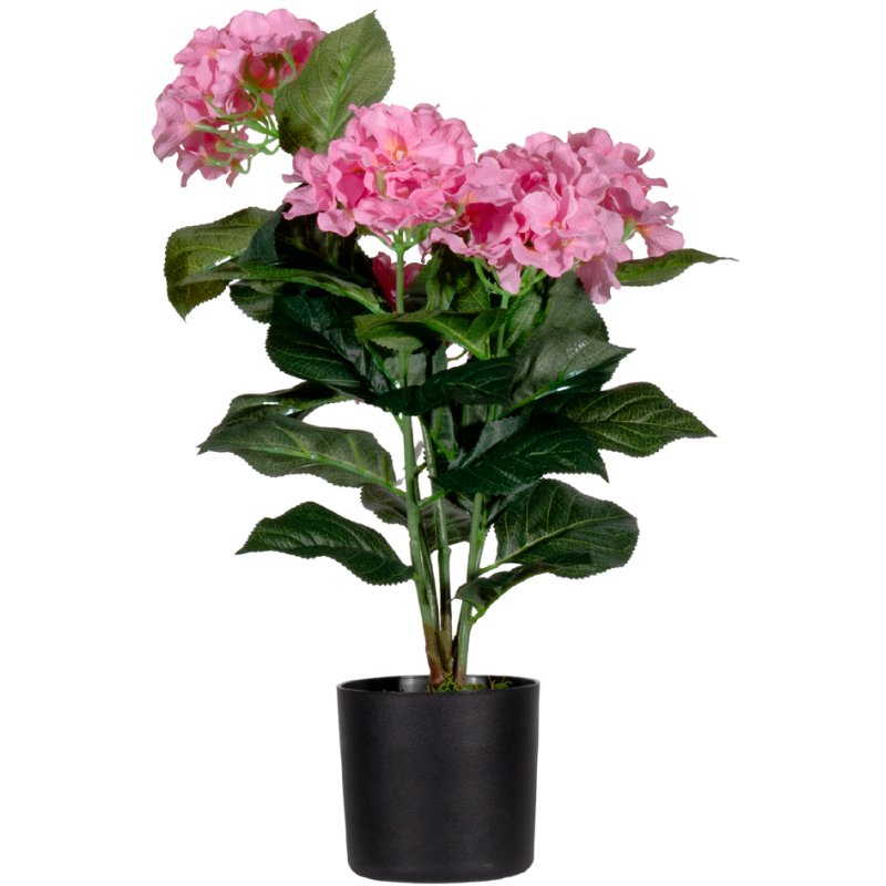 PAPERFLOW fleur artificielle hortensia, rose, 55 cm